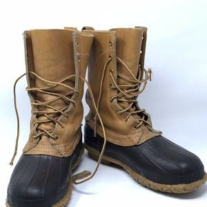 LL Bean Insulated Maine Hunting Shoe Duck 10" VTG